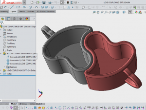 love couple mug gift-printable Modelo de impresión 3D