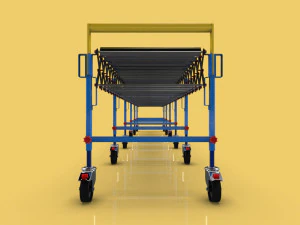 expandable flexible scissor roller conveyor 3D Model