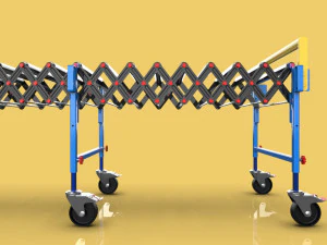 expandable flexible scissor roller conveyor 3D Model