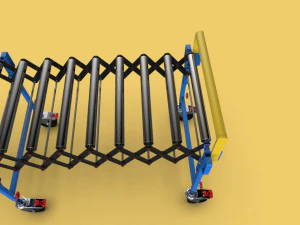 expandable flexible scissor roller conveyor 3D Model