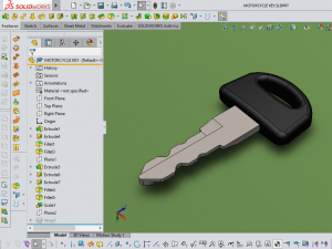 3d motorcycle key 3D Model