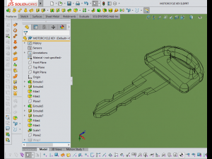 3d motorcycle key 3D Model
