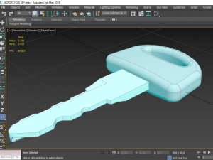 3d motorcycle key 3D Model