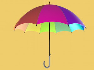 colorful umbrella 3D मॉडल