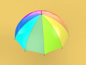 colorful umbrella 3D मॉडल