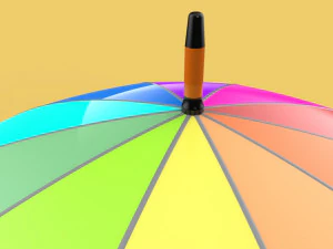 colorful umbrella 3D Model