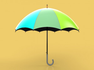 colorful umbrella 3D मॉडल