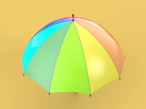 colorful umbrella 3D Model