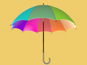 colorful umbrella 3D Model