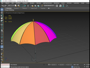 colorful umbrella 3D मॉडल
