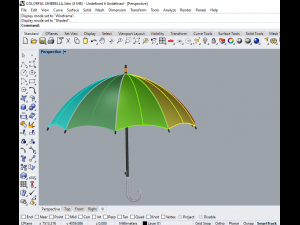 colorful umbrella 3D मॉडल