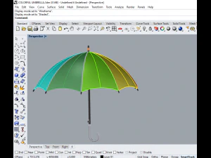 colorful umbrella 3D Model