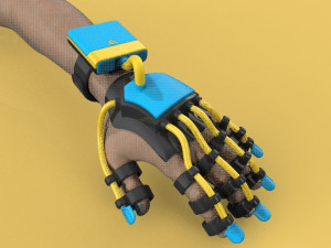 smart glove exoskeleton hand robot 3Dモデル