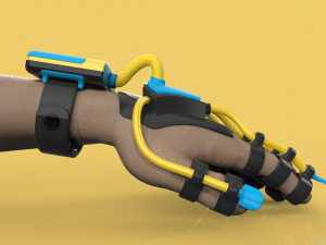 smart glove exoskeleton hand robot 3D Model
