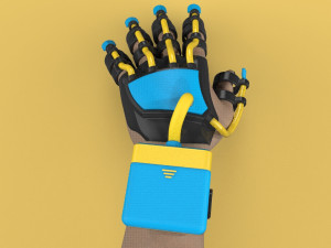 smart glove exoskeleton hand robot 3D Model