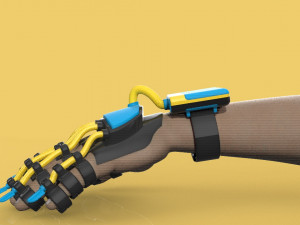 smart glove exoskeleton hand robot 3D Model
