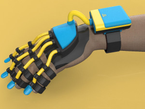 smart glove exoskeleton hand robot 3D Model