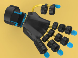 smart glove exoskeleton hand robot 3D Model