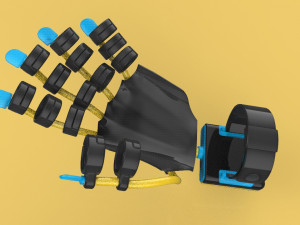smart glove exoskeleton hand robot 3D Model