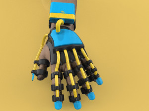 smart glove exoskeleton hand robot 3D Model