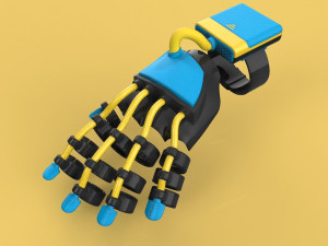 smart glove exoskeleton hand robot 3D Model