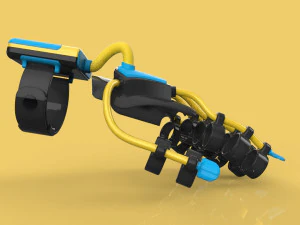 smart glove exoskeleton hand robot 3D Model