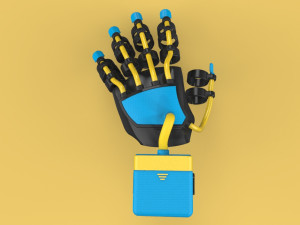 smart glove exoskeleton hand robot 3D Model