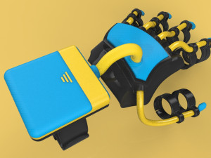 smart glove exoskeleton hand robot 3D Model