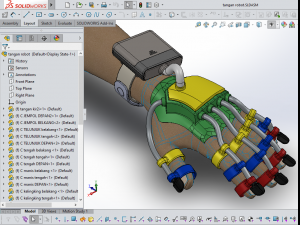 smart glove exoskeleton hand robot 3D Model