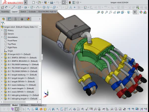 smart glove exoskeleton hand robot 3D Model