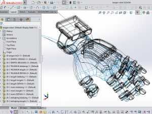 smart glove exoskeleton hand robot 3D Model