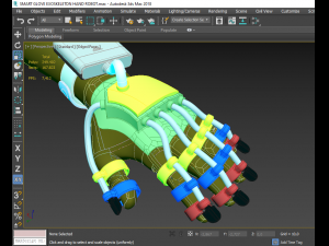 smart glove exoskeleton hand robot 3D Model