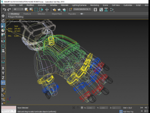 smart glove exoskeleton hand robot 3D Model