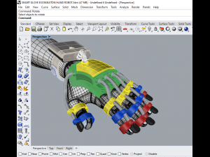smart glove exoskeleton hand robot 3D Model