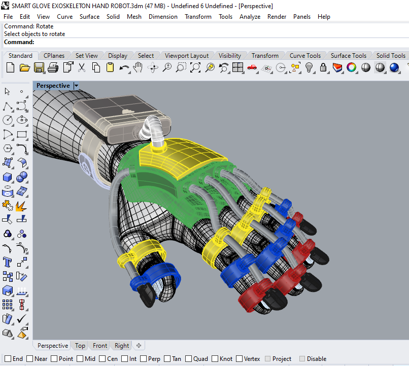 SMART GLOVE EXOSKELETON HAND ROBOT 3D Model in Medical ...