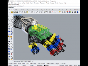 smart glove exoskeleton hand robot 3D Model