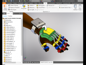 smart glove exoskeleton hand robot 3D Model