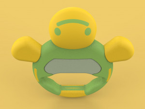 cute baby rattle toy turtle 3D 模型