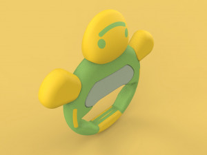 cute baby rattle toy turtle 3D 模型