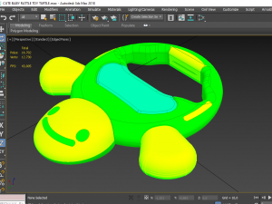 cute baby rattle toy turtle 3D 模型