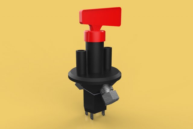 disconnect cut off power kill switch 3D Model .c4d .max .obj .3ds .fbx .stl .blend 