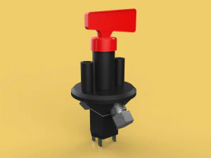 отсоединить выключатель питания 3D Модель