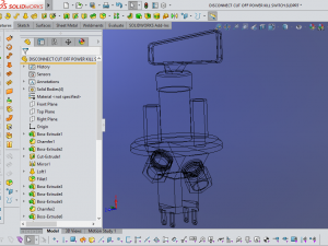 disconnect cut off power kill switch 3D Model