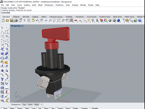 disconnect cut off power kill switch 3D Model