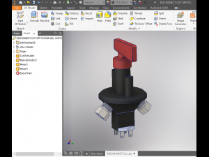 disconnect cut off power kill switch 3D Model