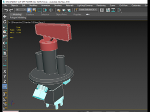 disconnect cut off power kill switch 3D Model