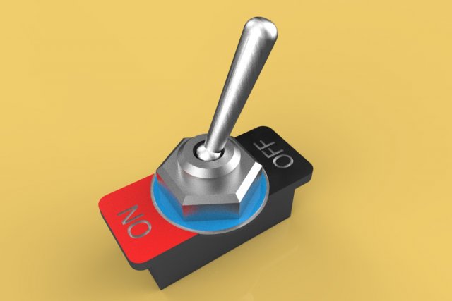 toggle switch 3D 模型 .c4d .max .obj .3ds .fbx .stl .blend 