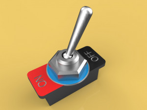 toggle switch 3D 模型