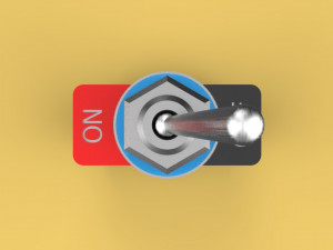 toggle switch 3D 模型