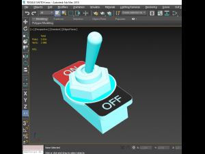 toggle switch 3D 模型
